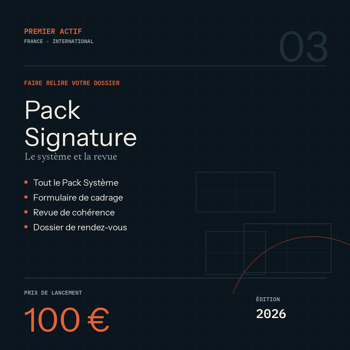 Pack Signature — le système et la revue de votre dossier